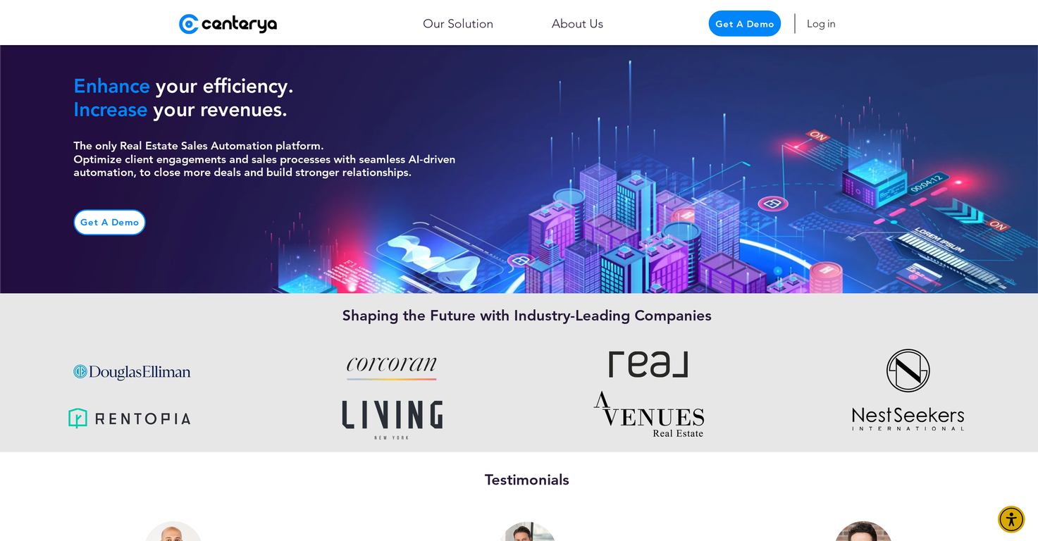 Centerya screenshot