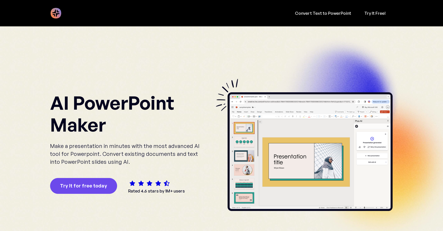 AI PowerPoint Maker screenshot