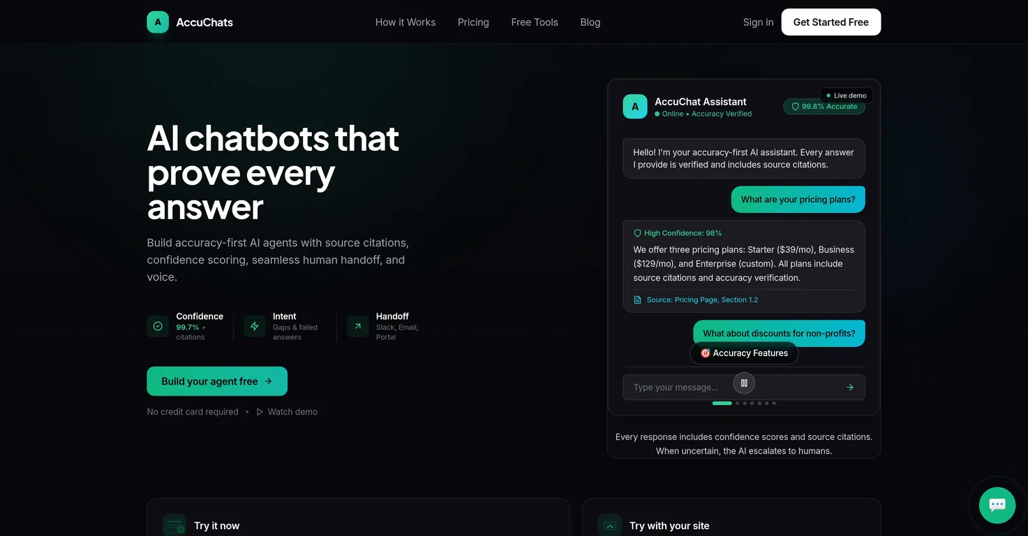 AccuChats screenshot