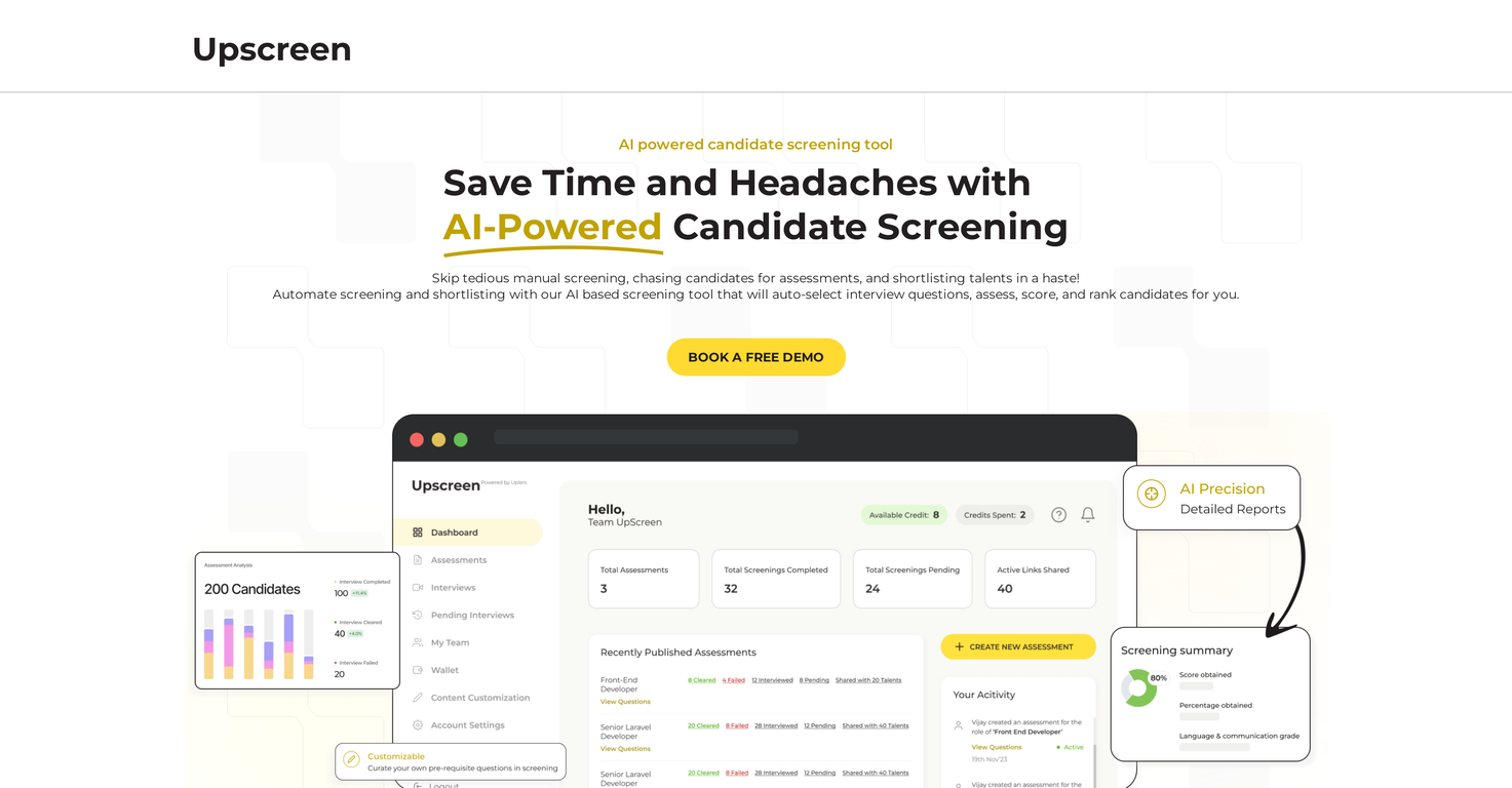 UpScreen screenshot