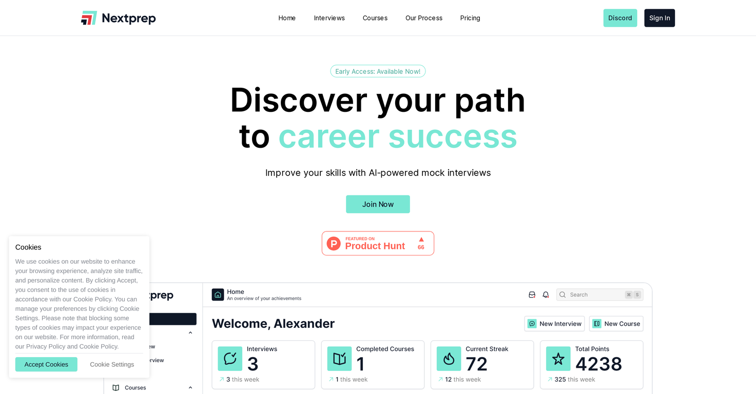 Nextprep screenshot