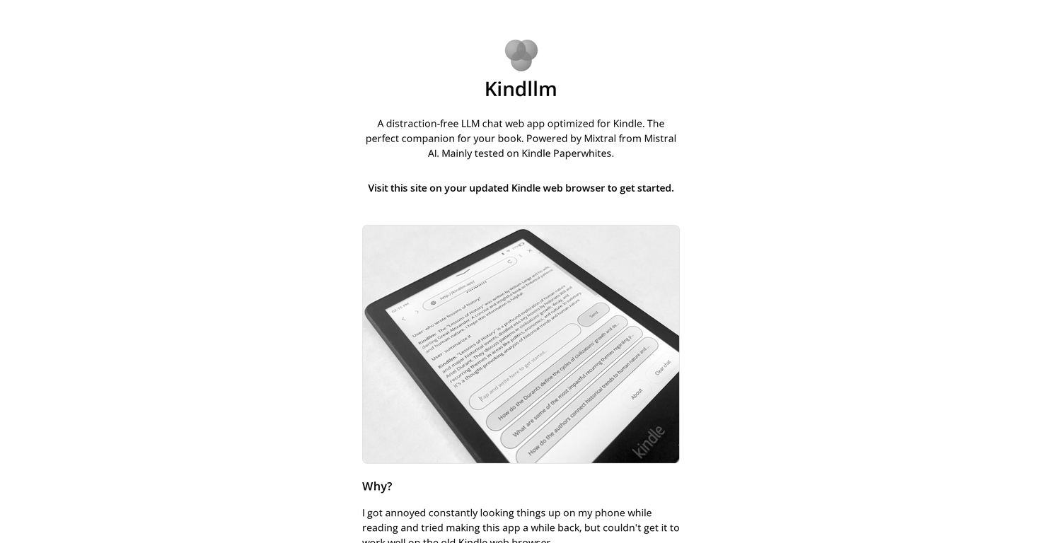 KindlLM screenshot