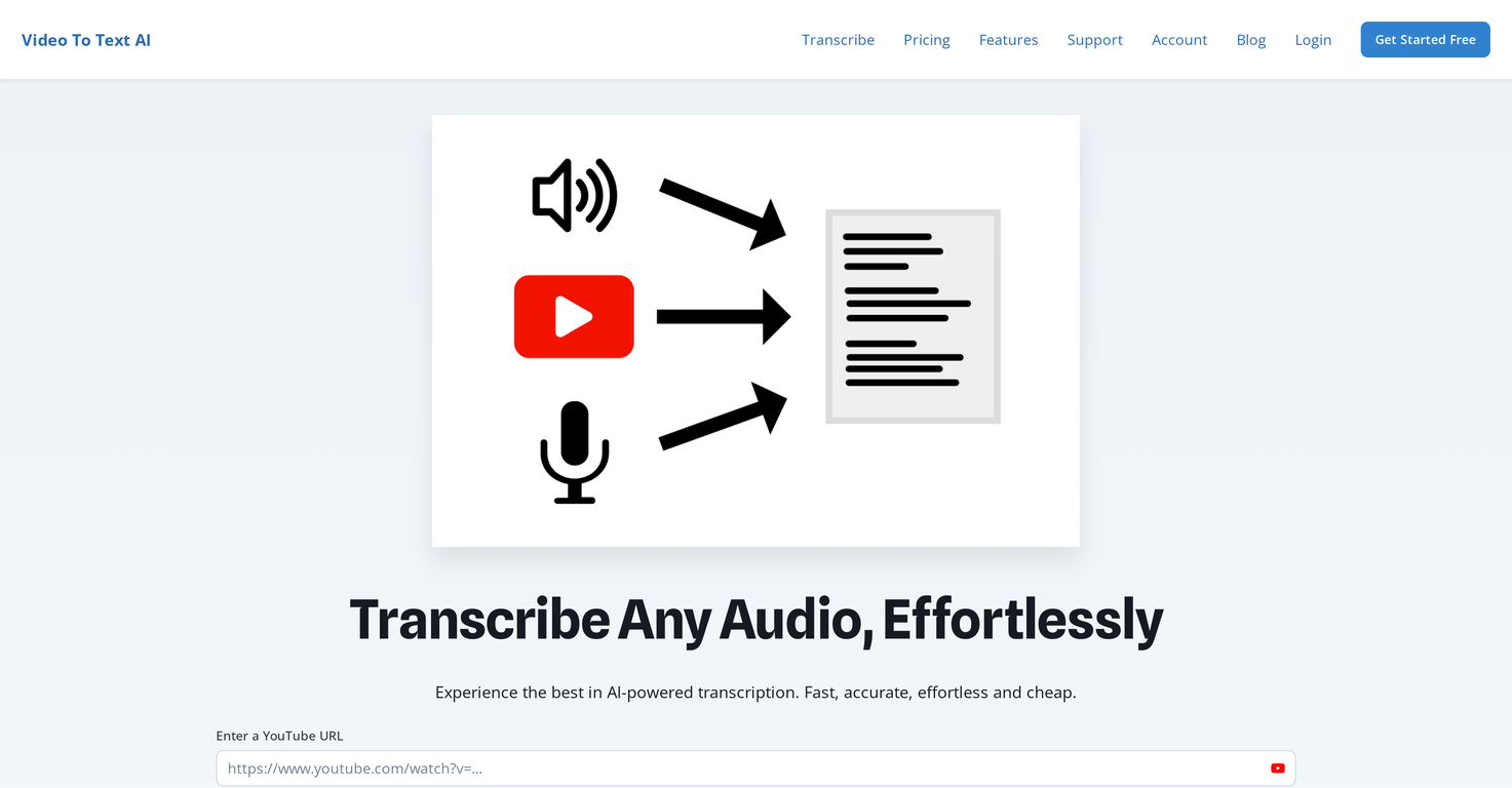 VideoToTextAI screenshot