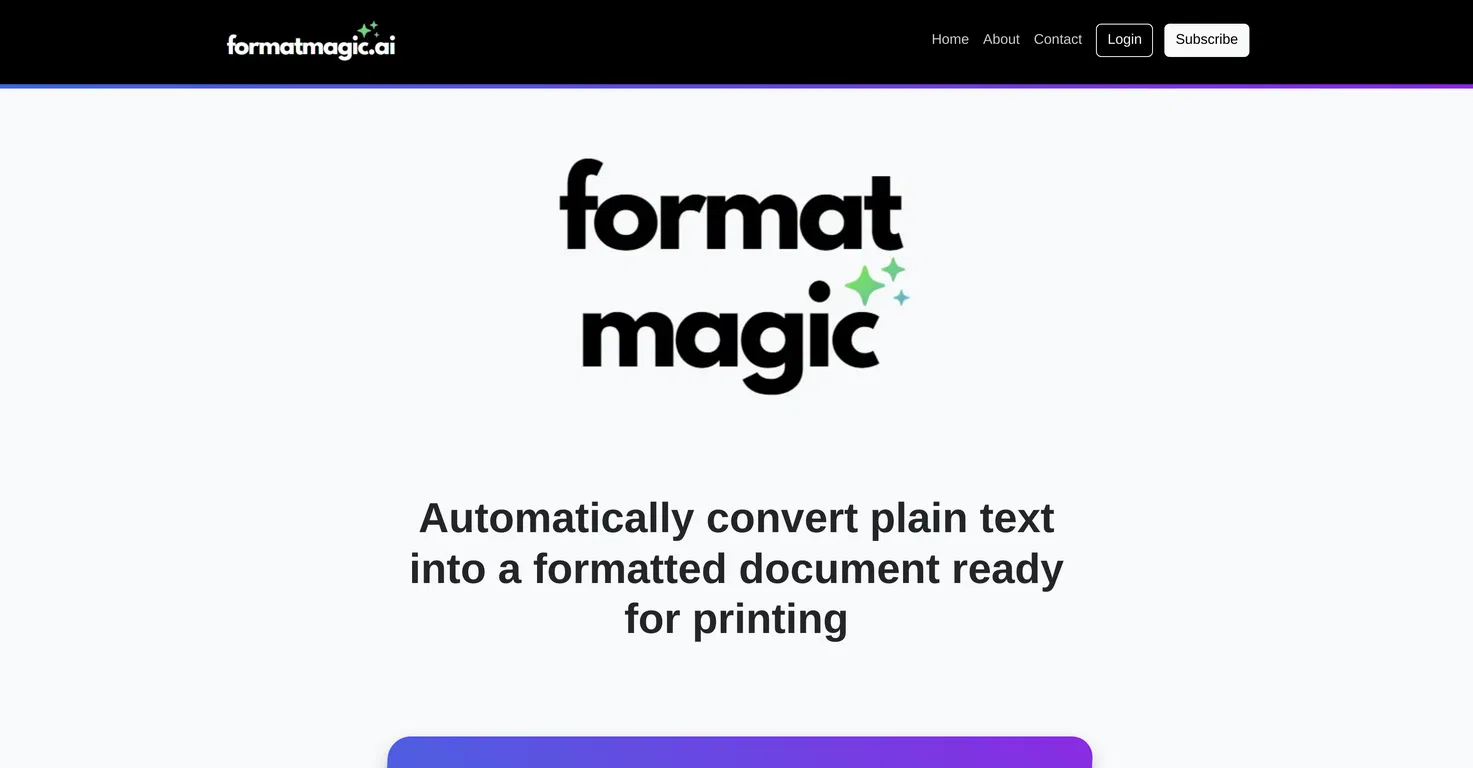 Format Magic screenshot