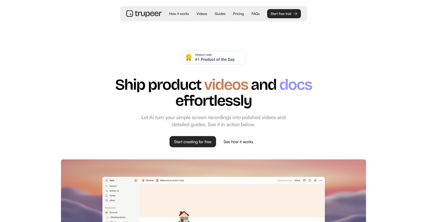 Trupeer screenshot