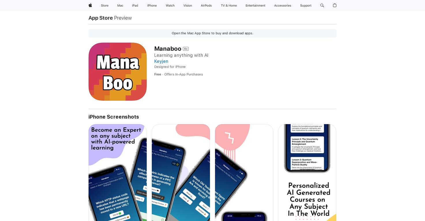 Manaboo screenshot