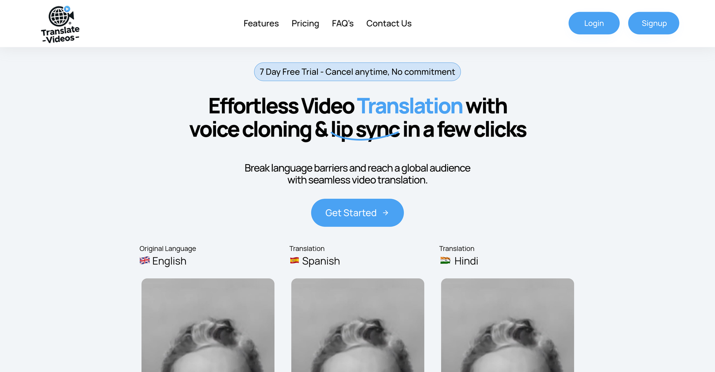 Translate Videos screenshot