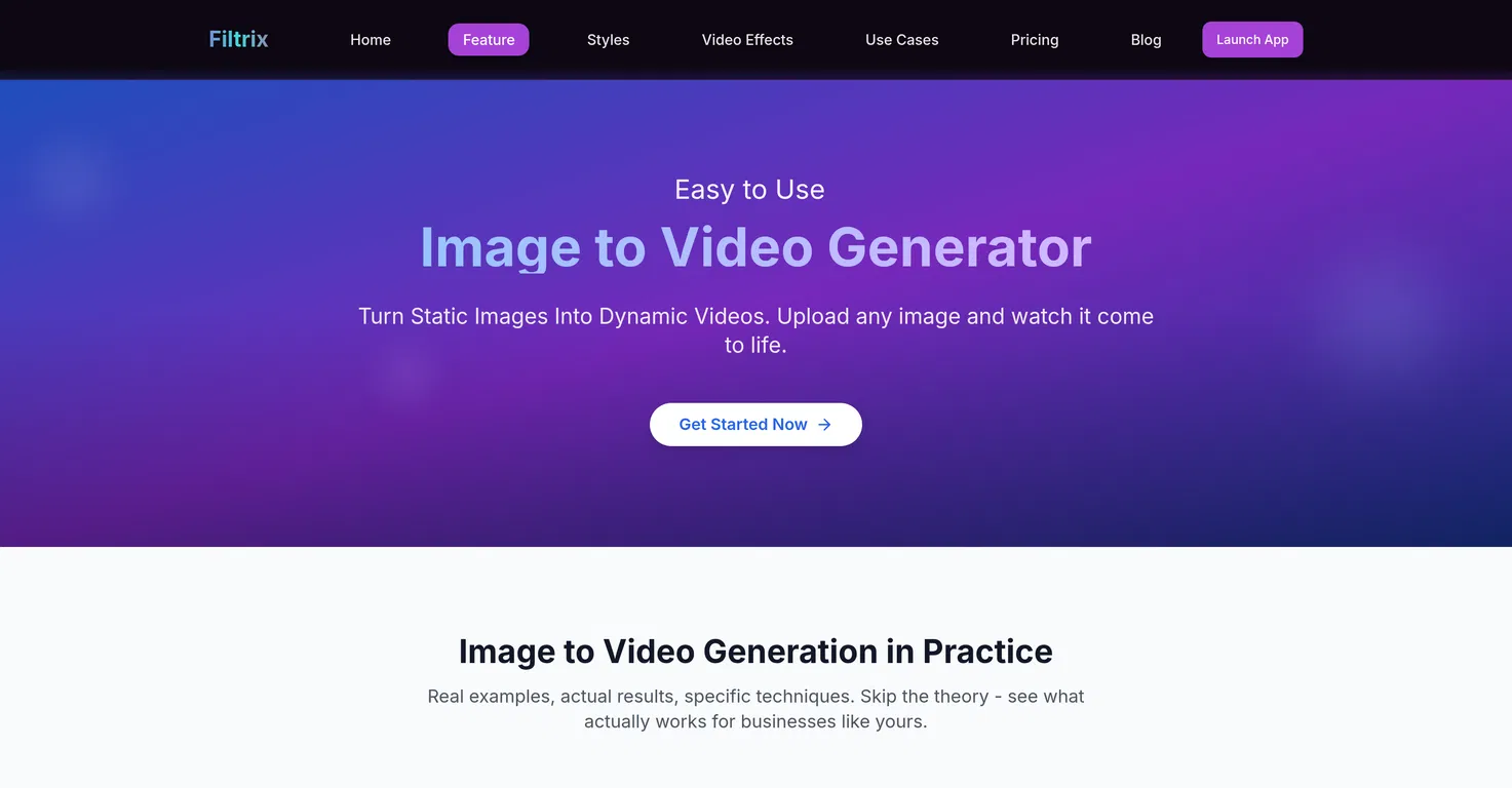 Filtrix | Image to Video screenshot