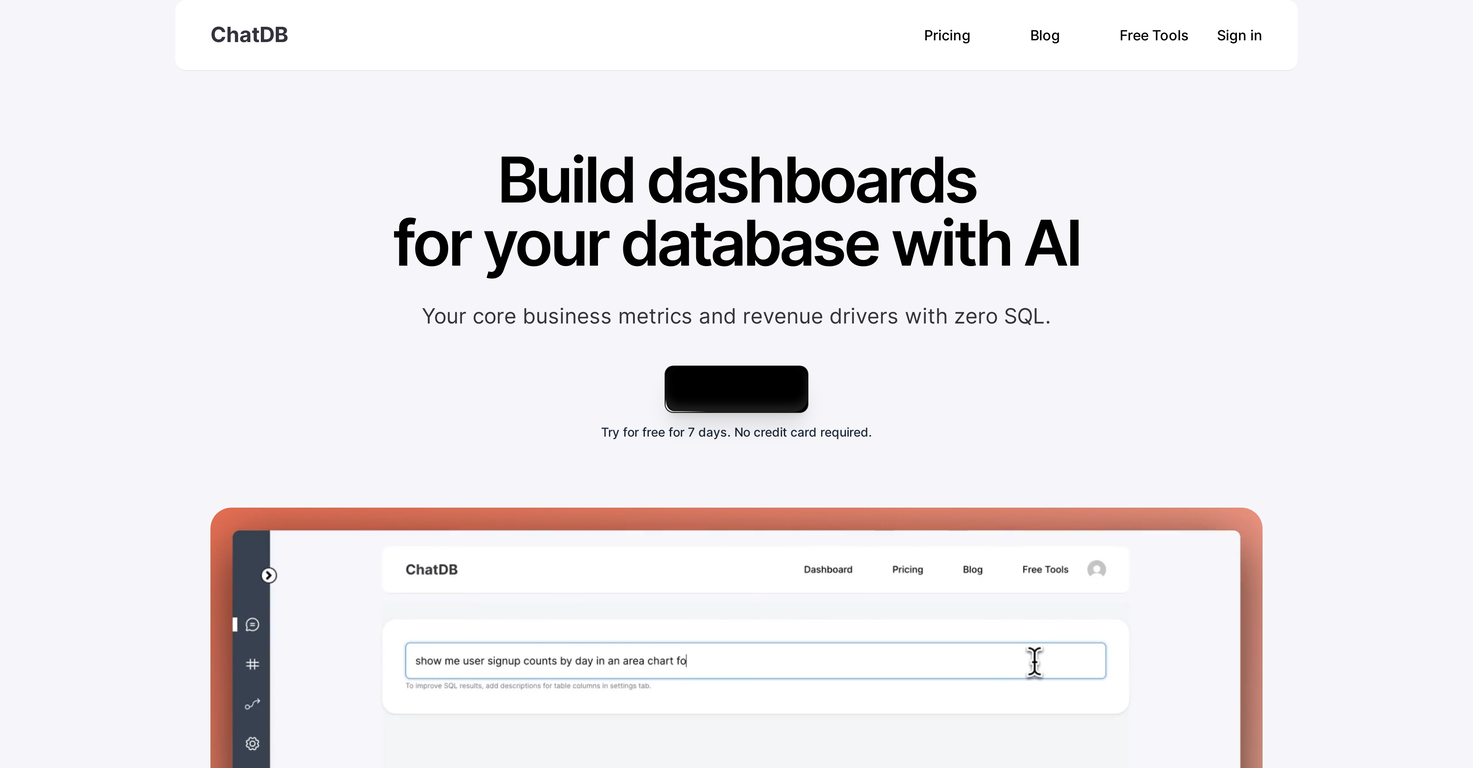 ChatDB screenshot