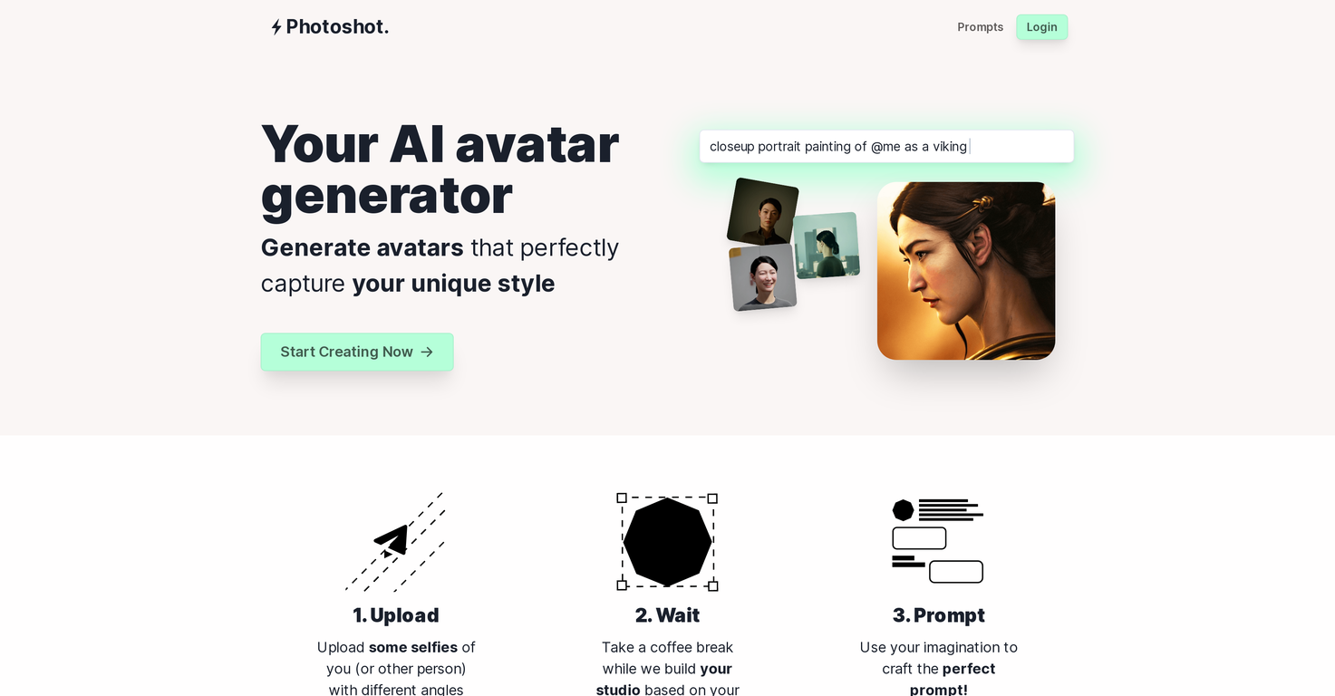 Photoshot AI Avatar Generator screenshot