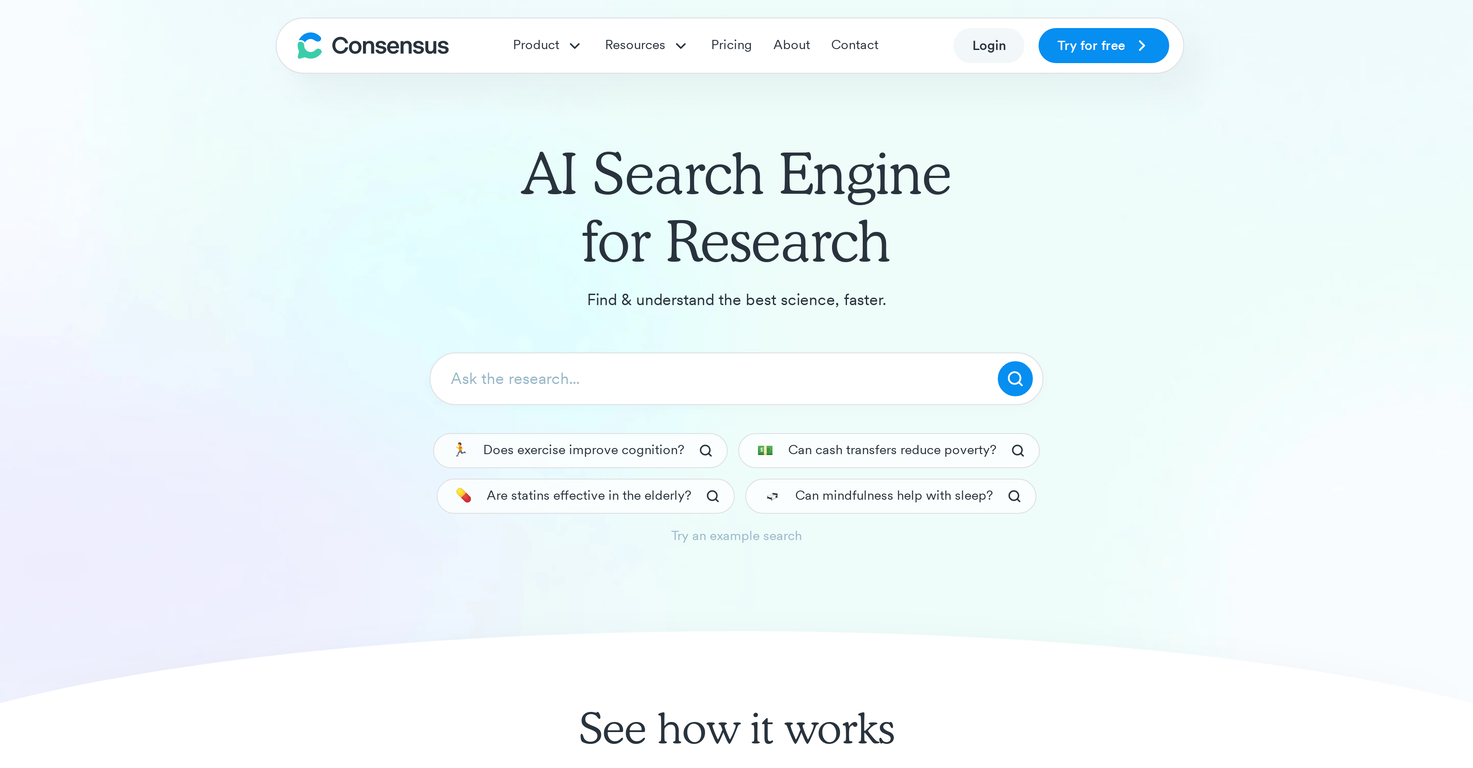 Consensus screenshot
