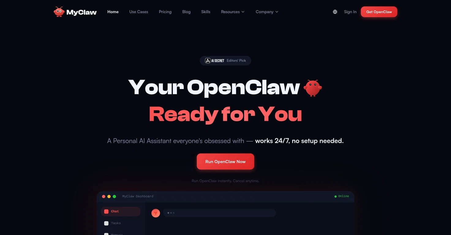 MyClaw.ai screenshot