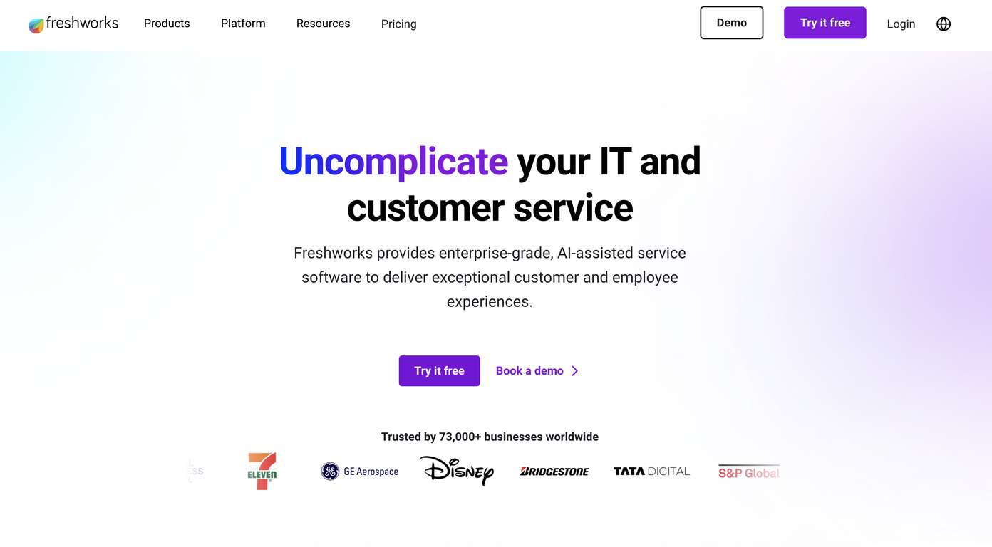 Freshworks screenshot