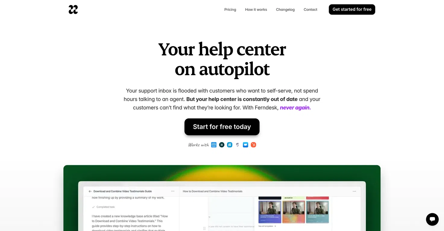 Ferndesk screenshot