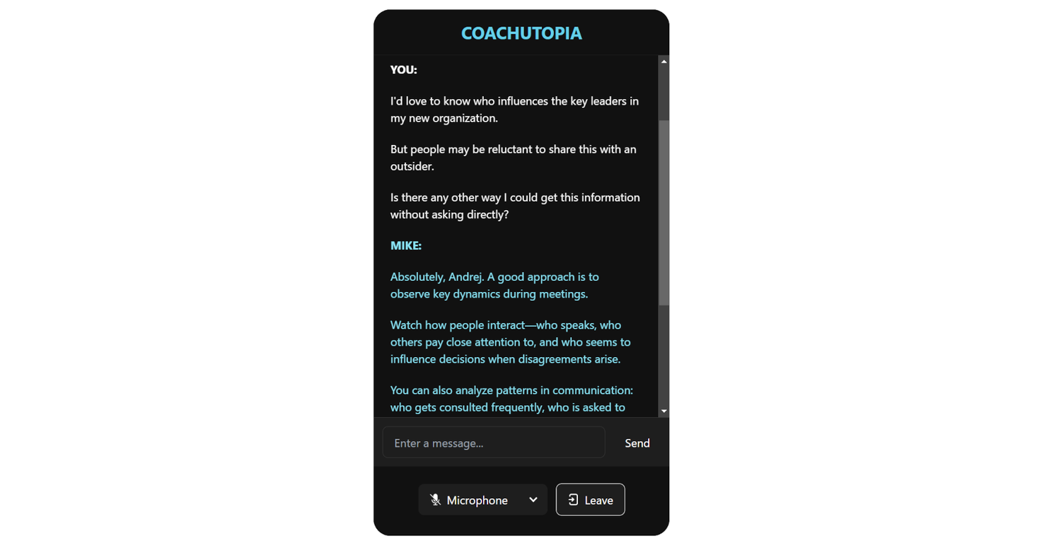 Coachutopia screenshot