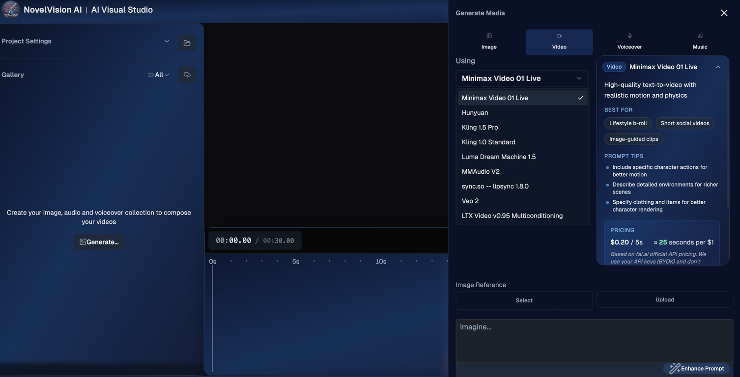 NovelVisionAI screenshot