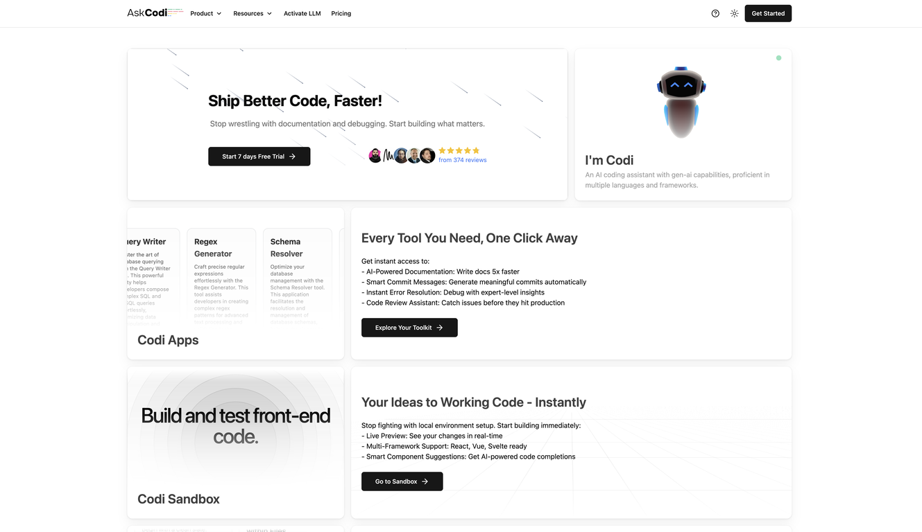 AskCodi screenshot