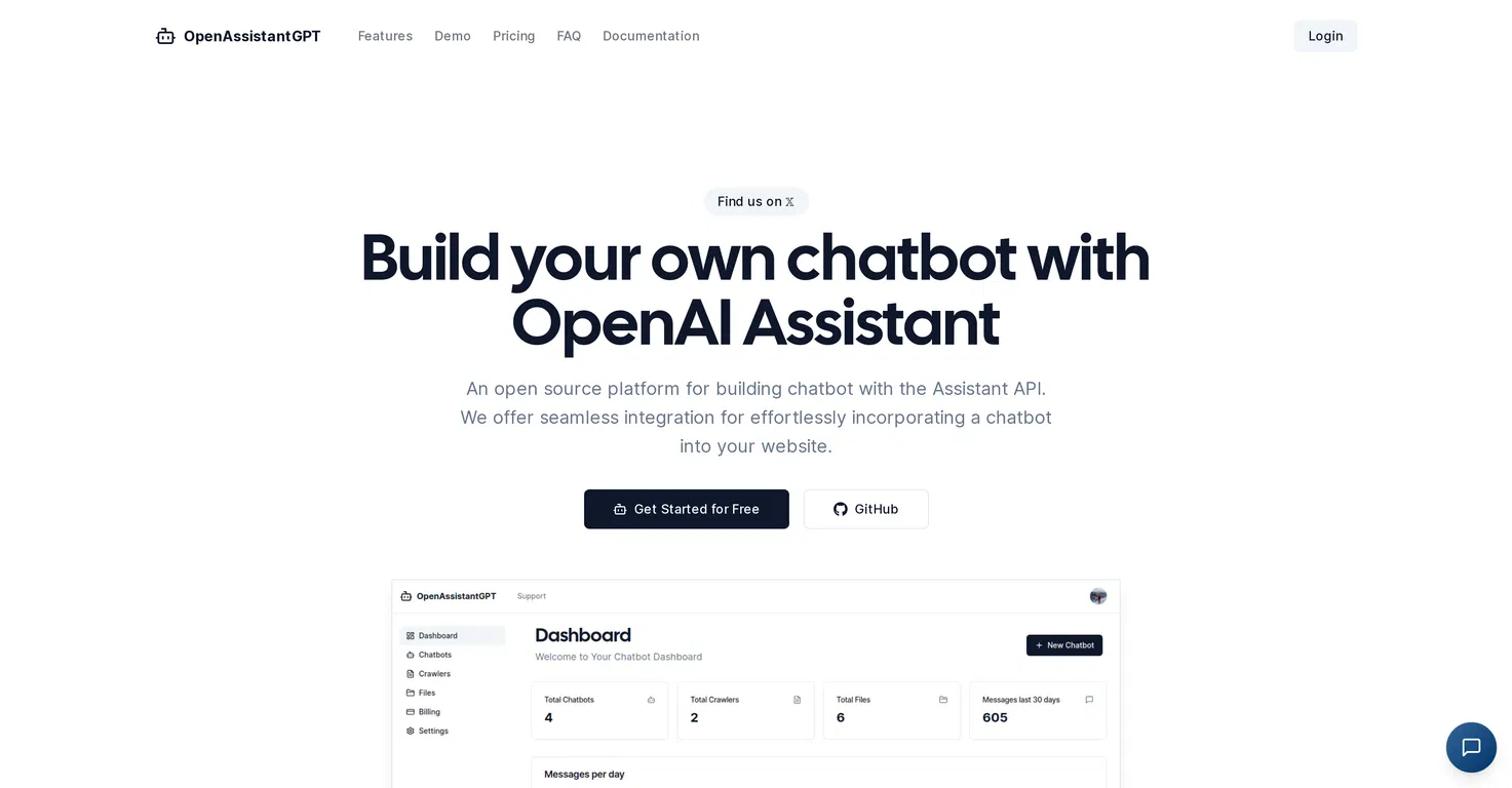 OpenAssistantGPT screenshot
