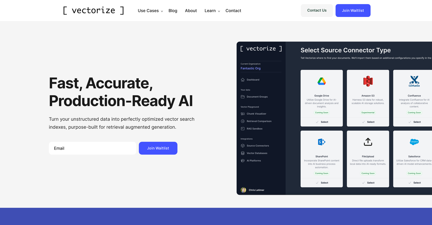 Vectorize screenshot