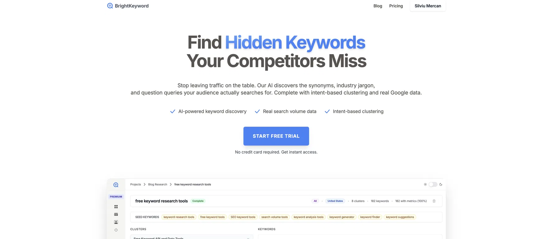BrightKeyword screenshot