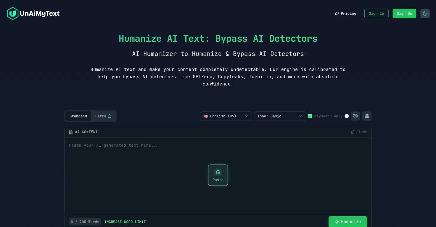 UnAIMyText screenshot
