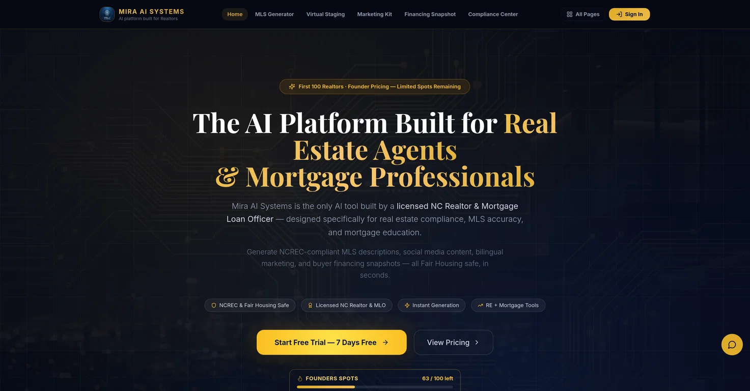 Mira AI Systems screenshot