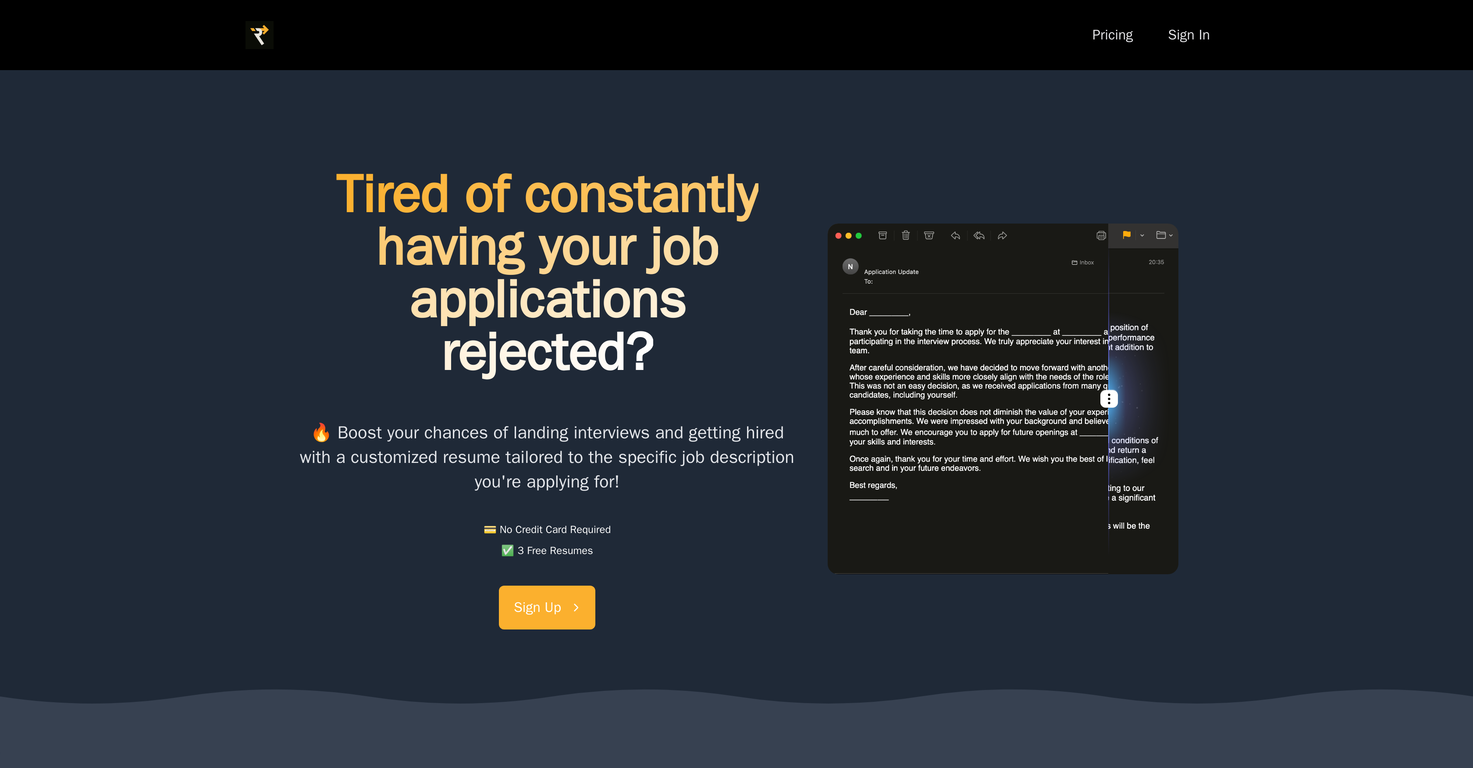 Fast Resume AI screenshot