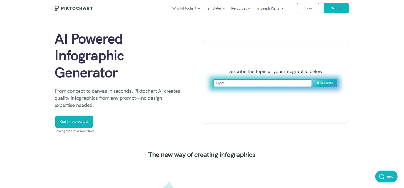 Piktochart screenshot
