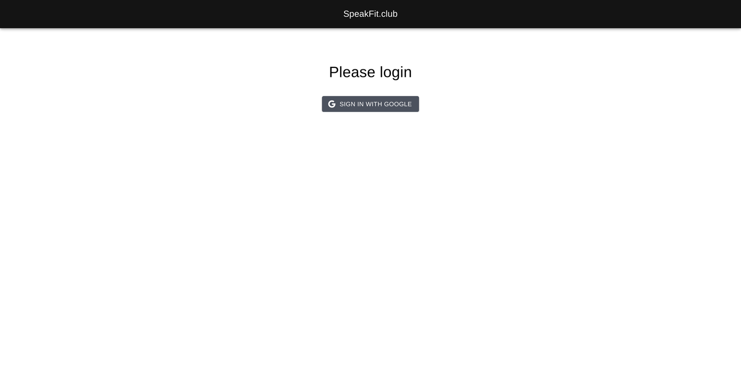 SpeakFit screenshot