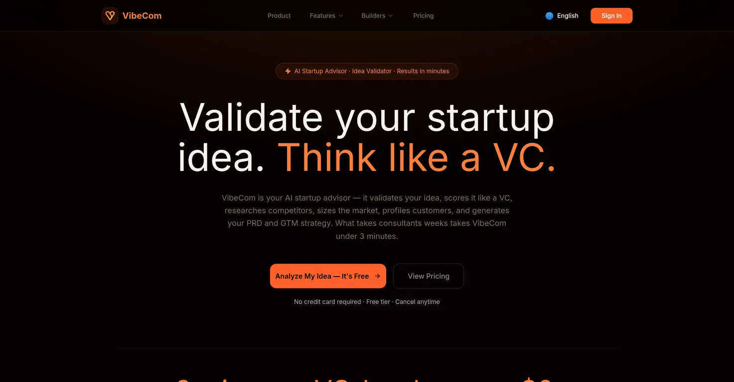 VibeCom screenshot