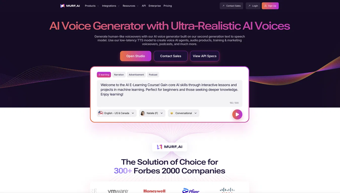 Murf AI screenshot