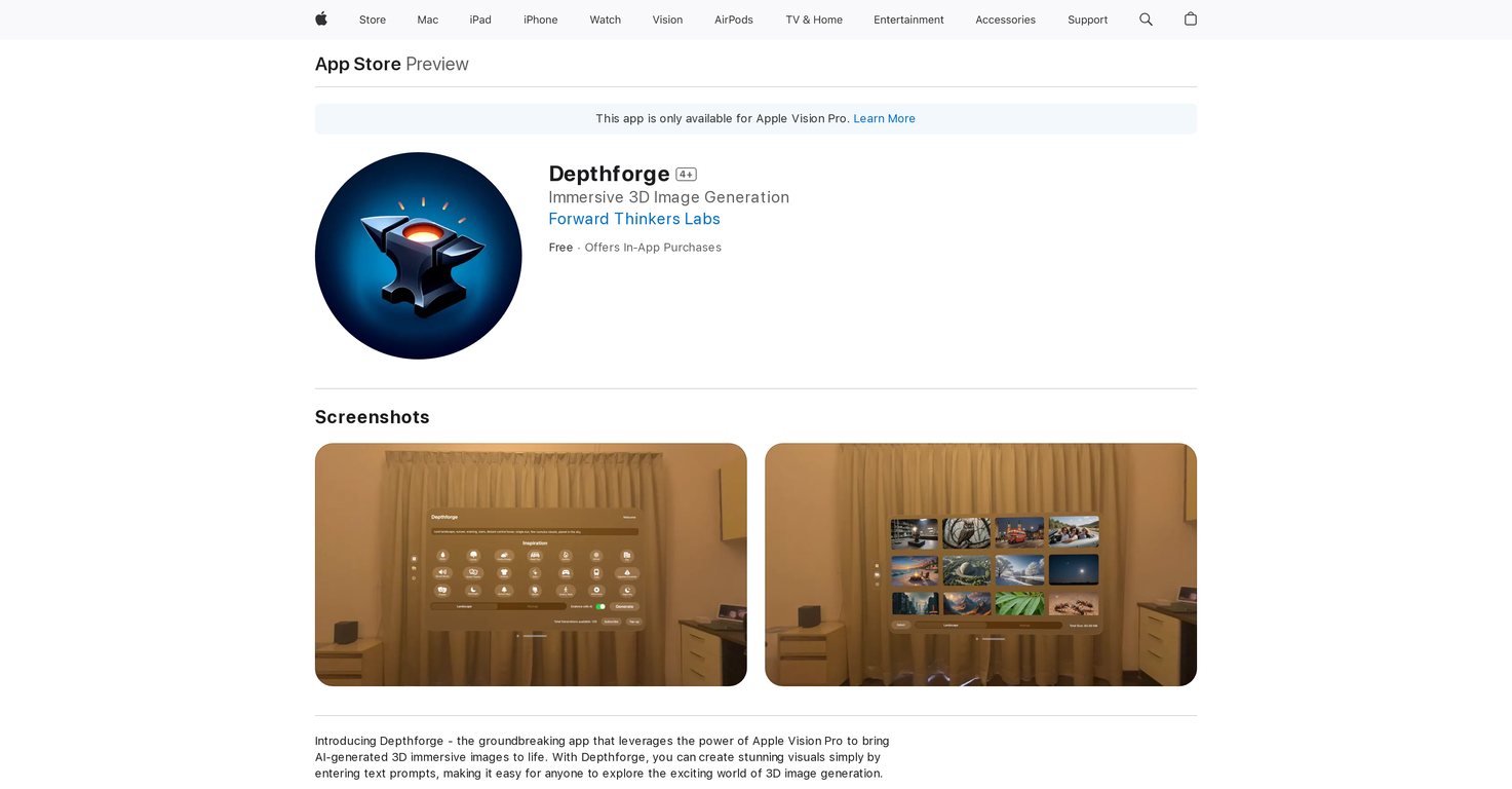 Depthforge screenshot