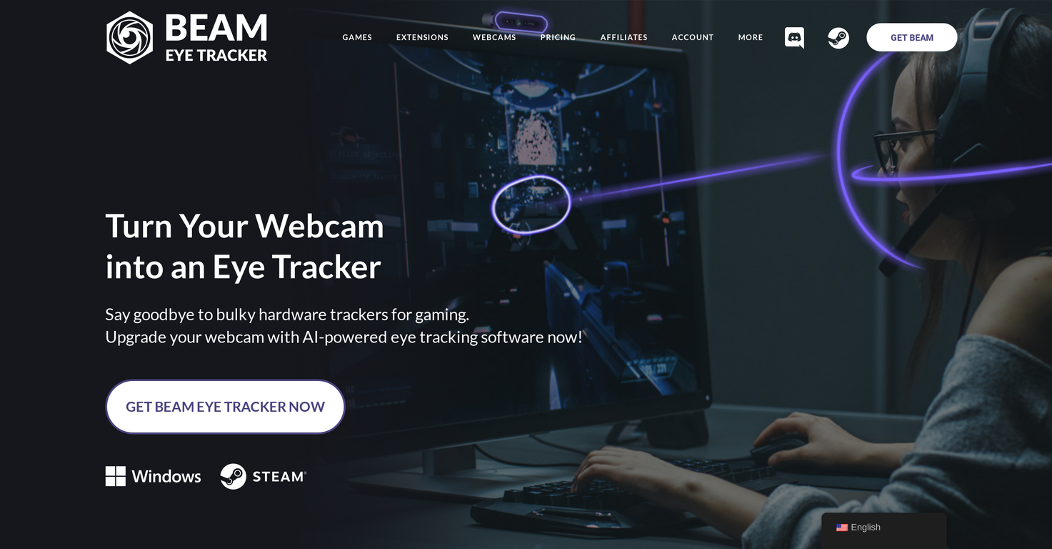 Beam Eye Tracker screenshot