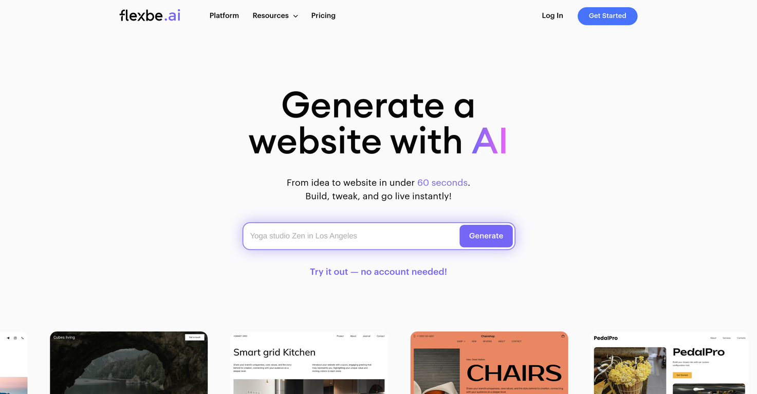 Flexbe.AI screenshot