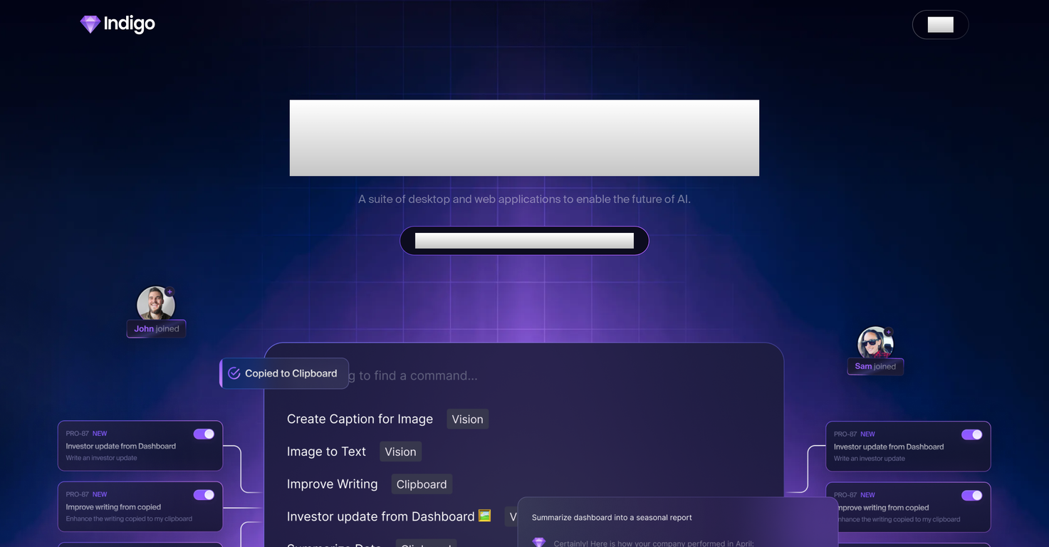 Indigo screenshot