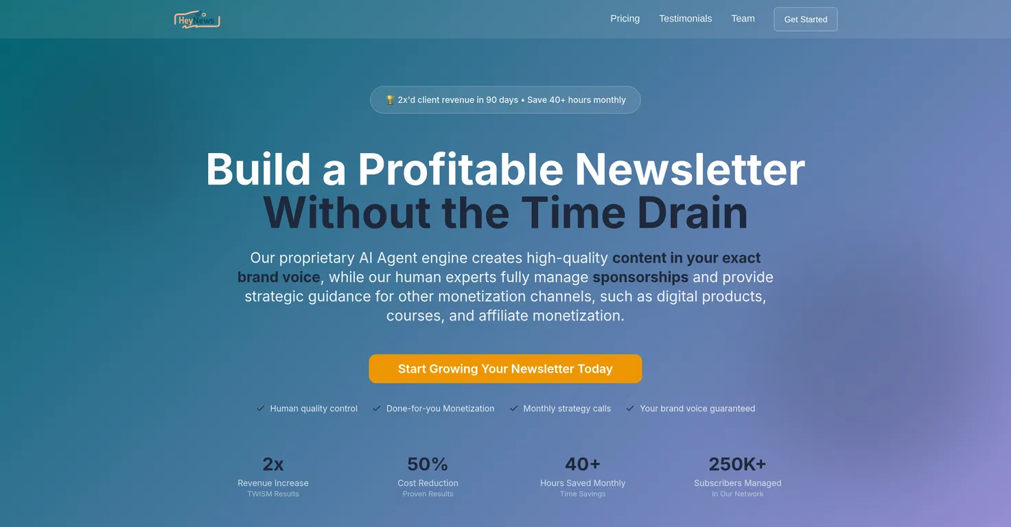 HeyNews.co screenshot