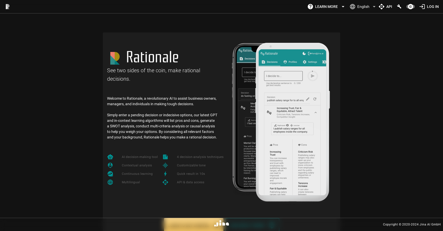 Rationale screenshot