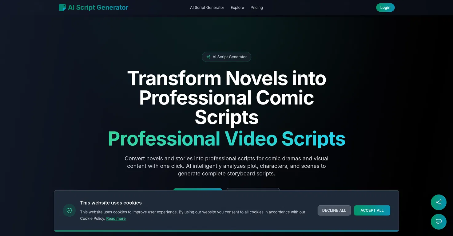 AI Script Generator screenshot