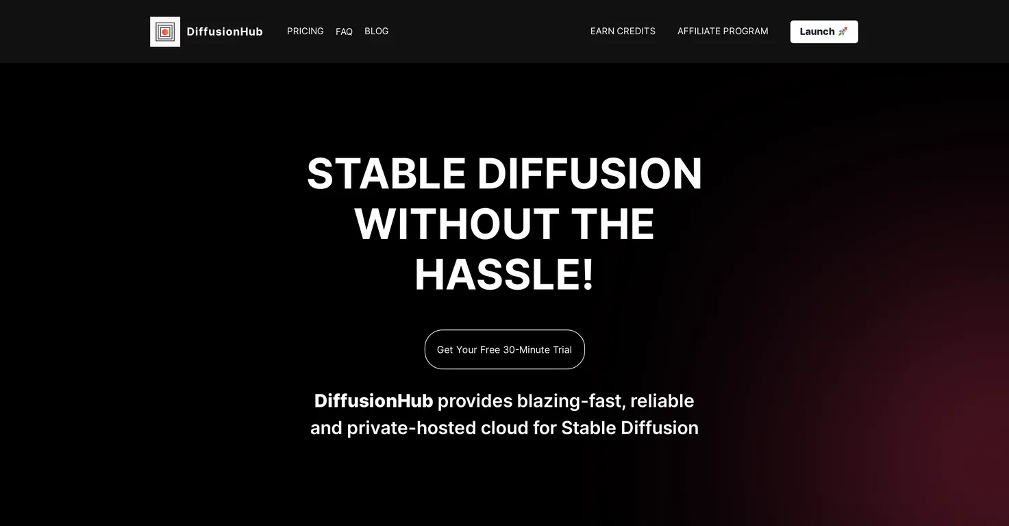 DiffusionHub screenshot