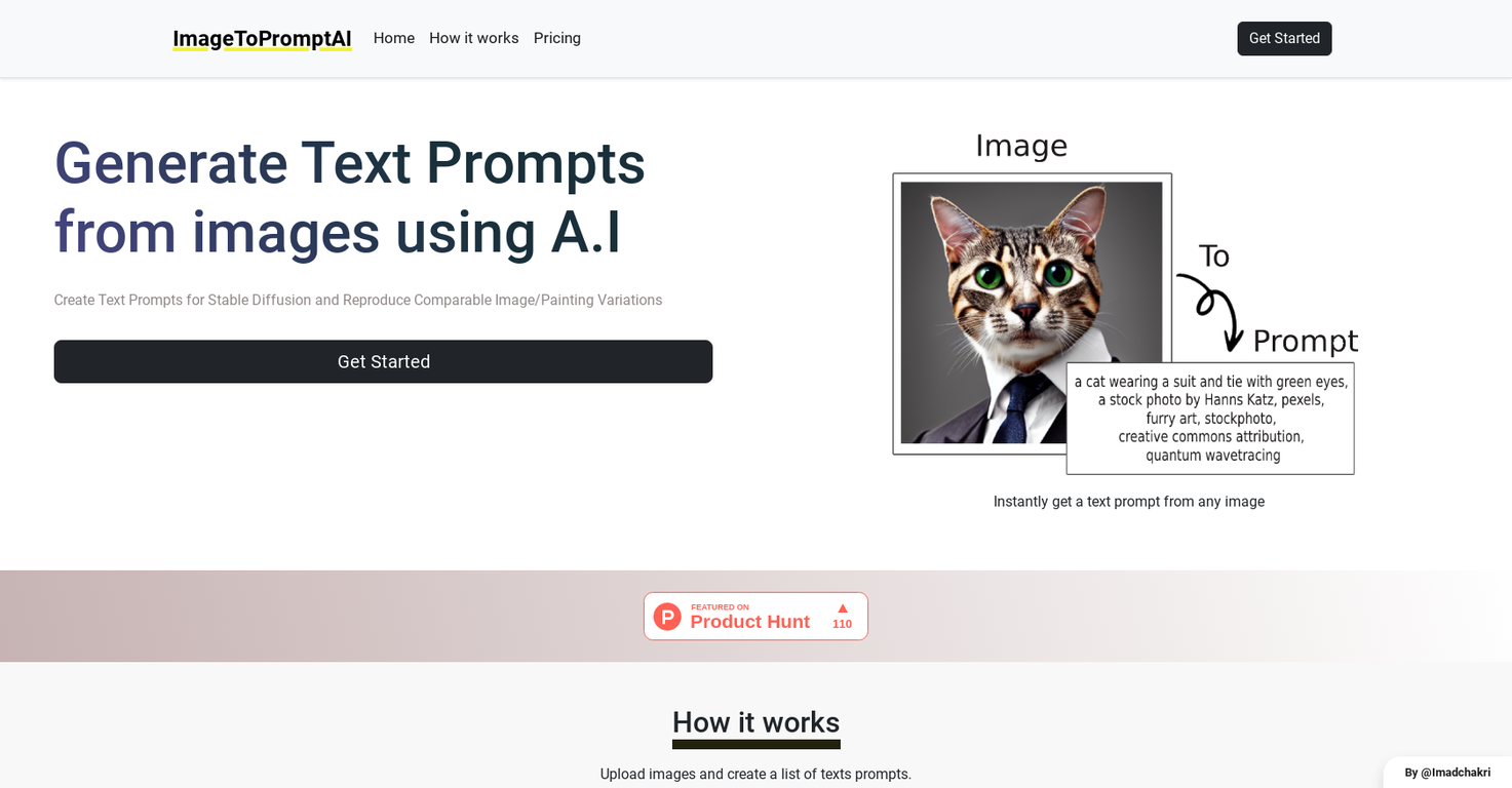 ImageToPromptAI screenshot