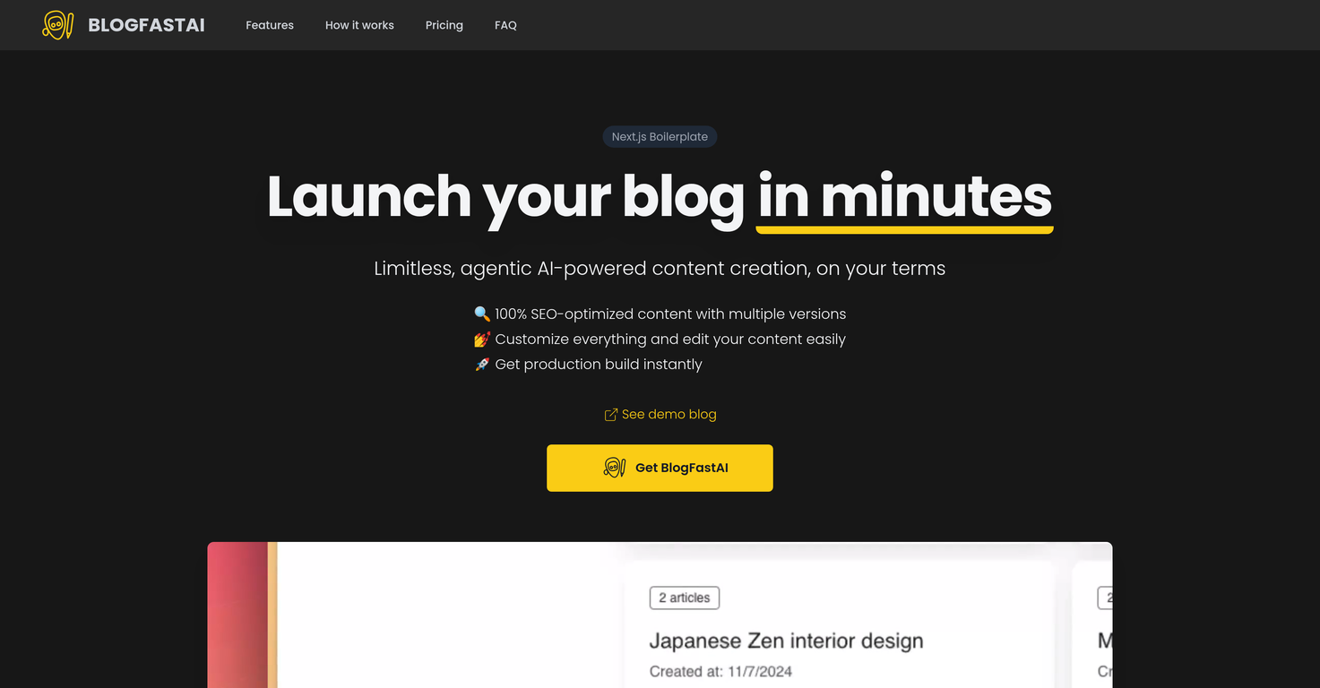 BlogFastAI screenshot