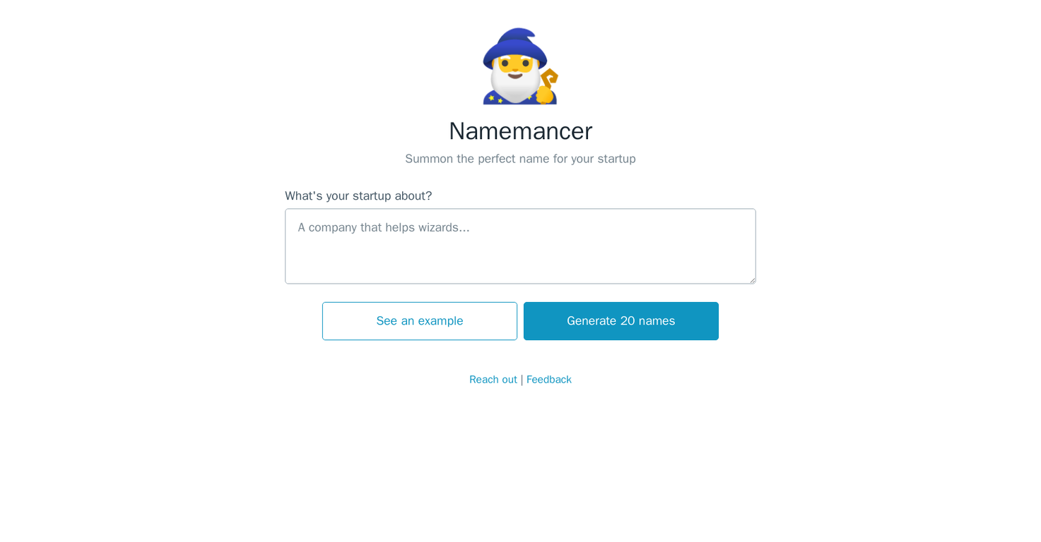 Namemancer screenshot