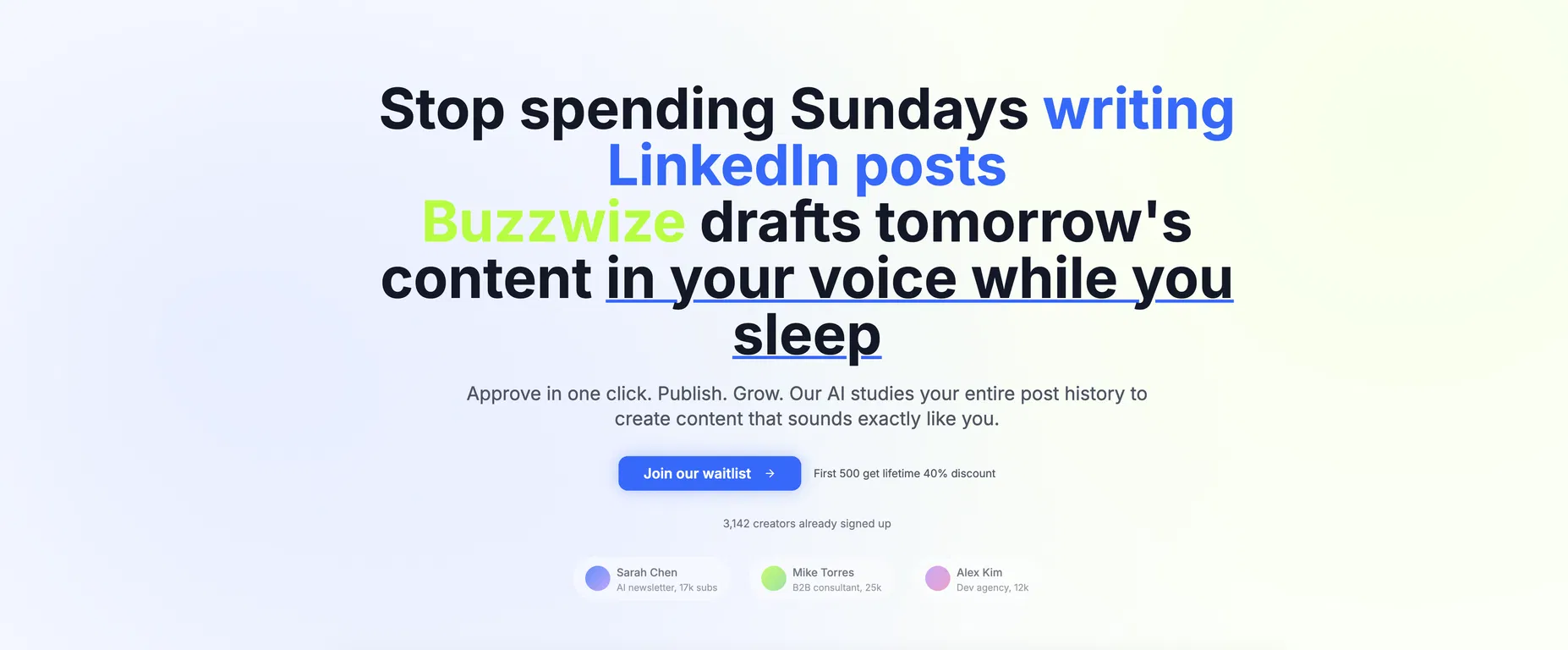 Buzzwize screenshot