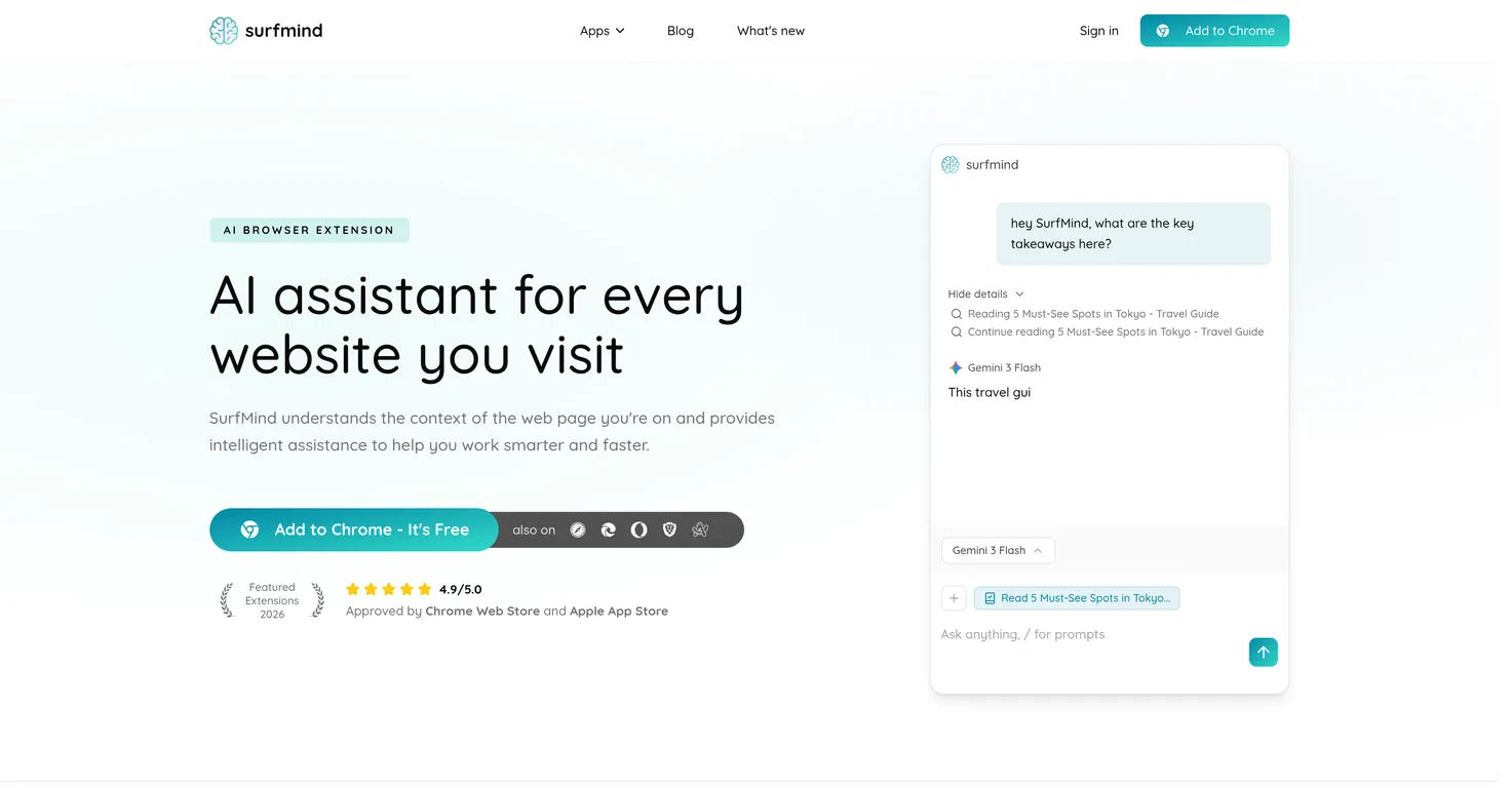 SurfMind screenshot