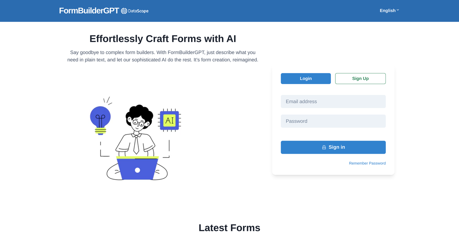 FormBuilderGPT screenshot