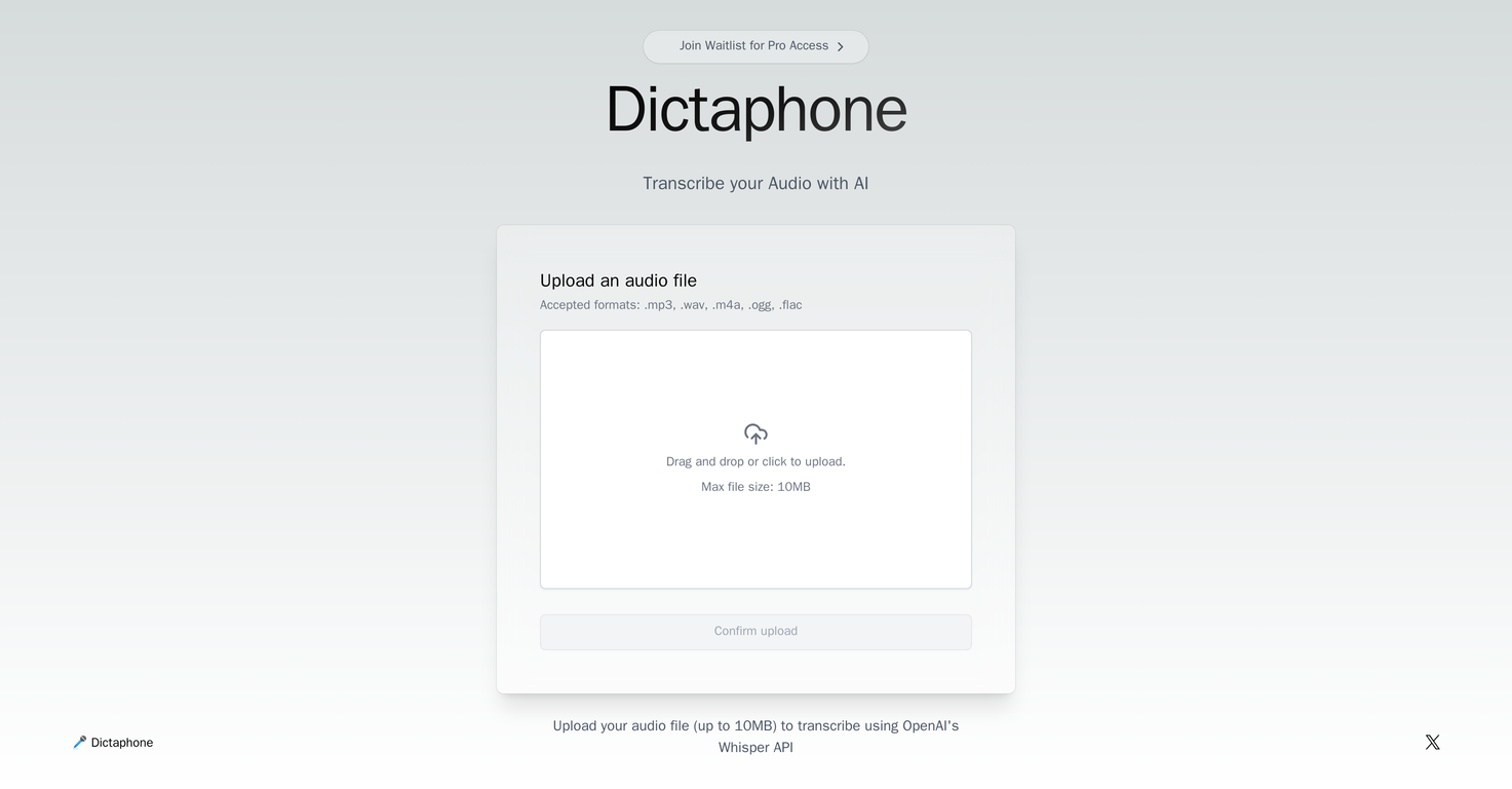 Dictaphone screenshot