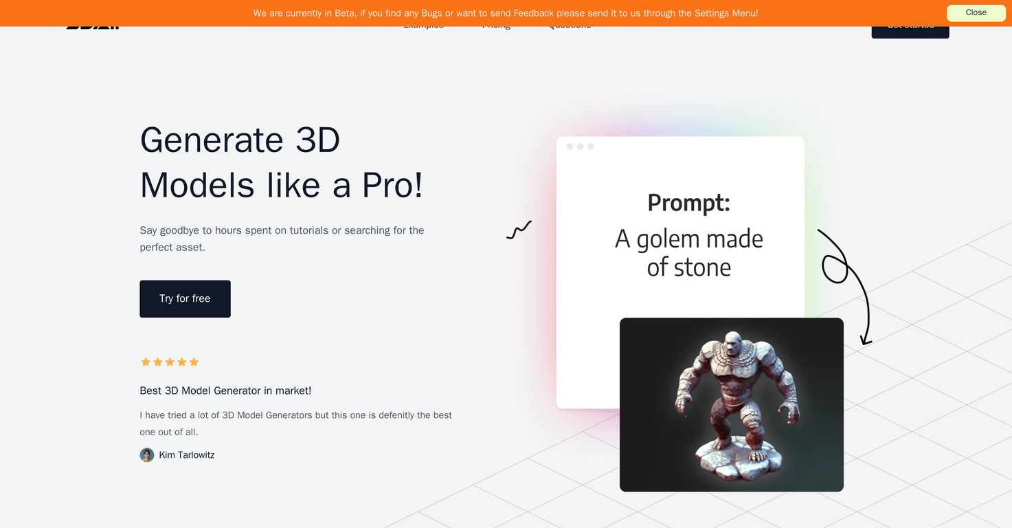 3D AI Studio screenshot