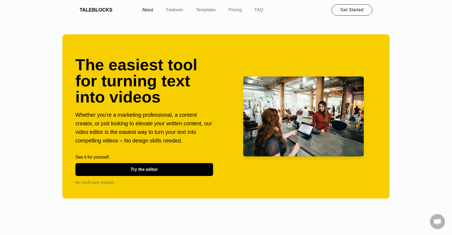 Taleblocks screenshot