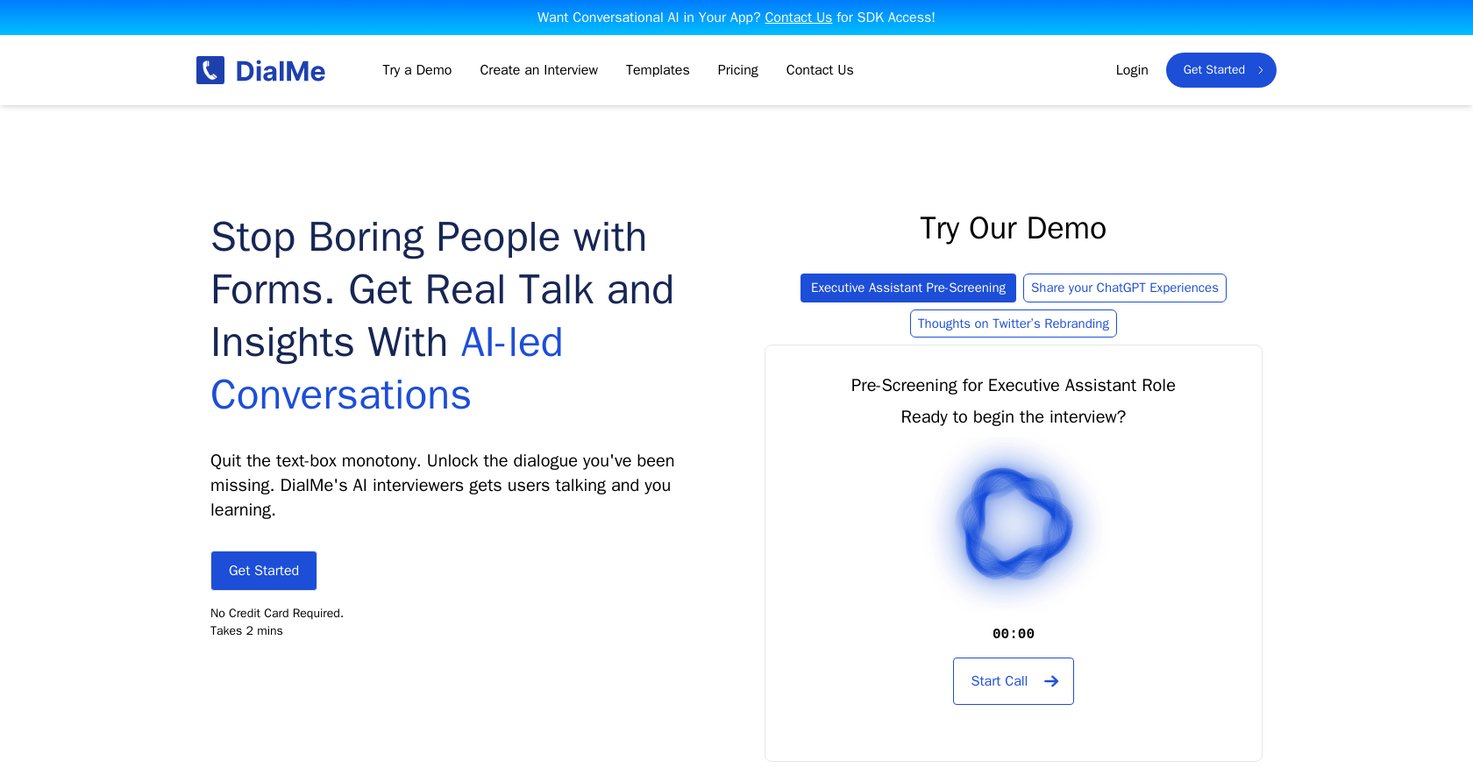 DialMe screenshot