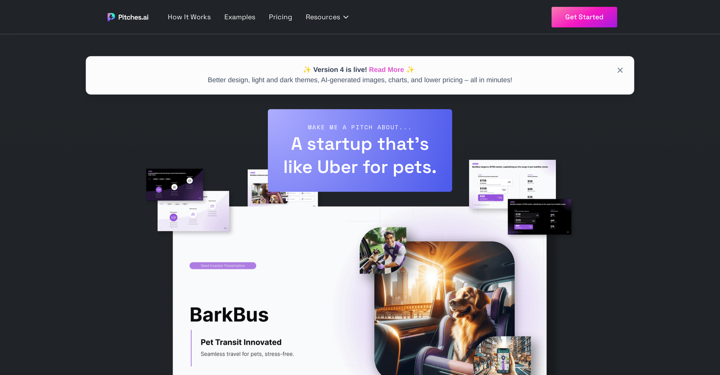Pitches.ai screenshot